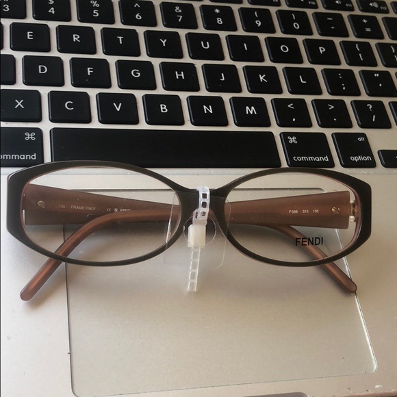 Authentic Fendi khaki Brown Eye Glasses RX - Picture 3 of 8
